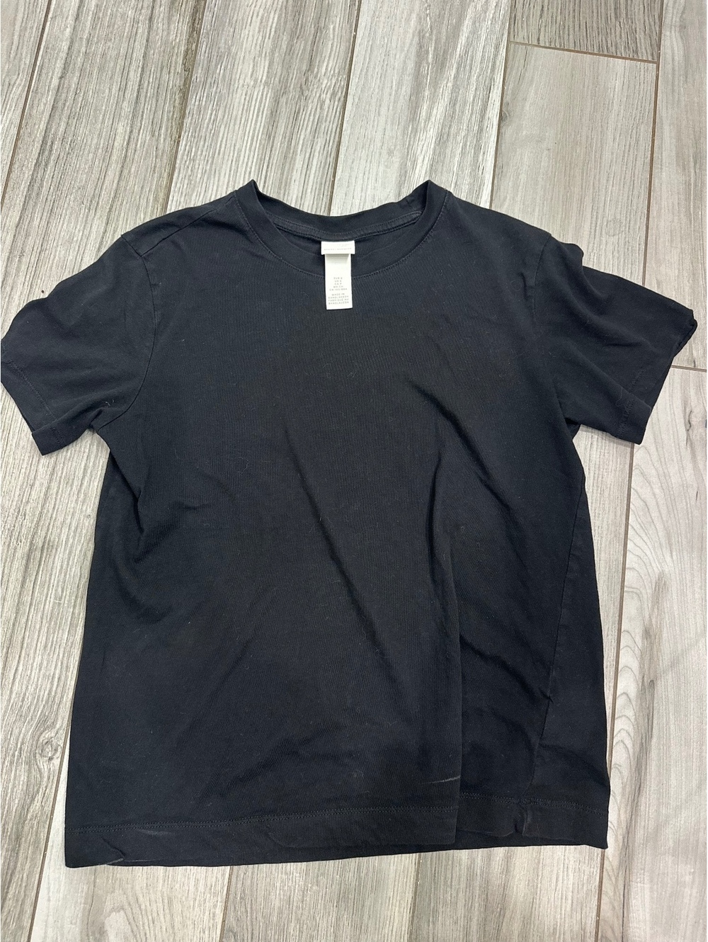 H&M Basics Black Short Sleeve T-Shirt Size S